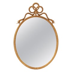 Oval Gilt Rope Mirror