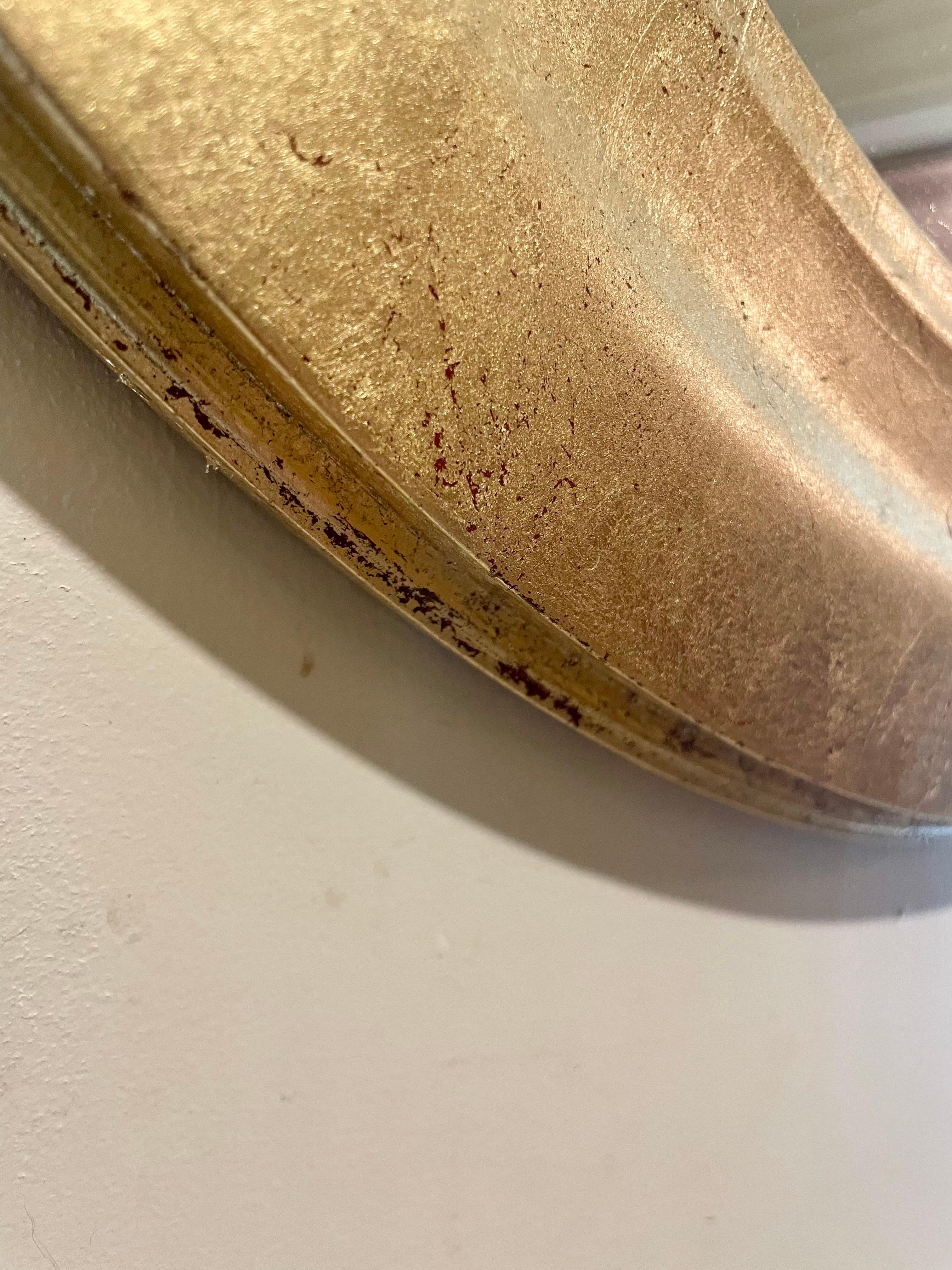 20th Century Oval Gilt Wood Mirror