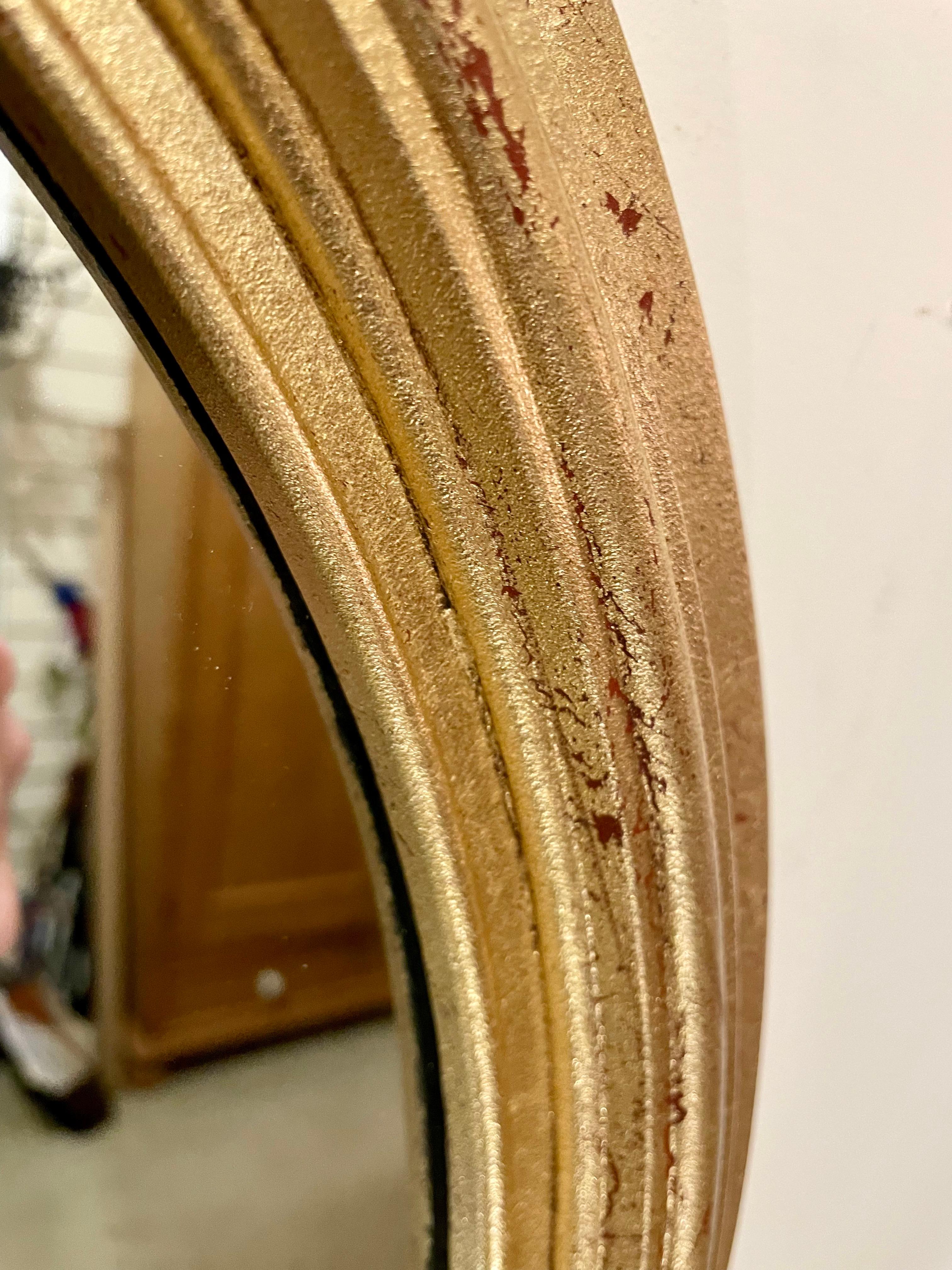 Oval Gilt Wood Mirror 2