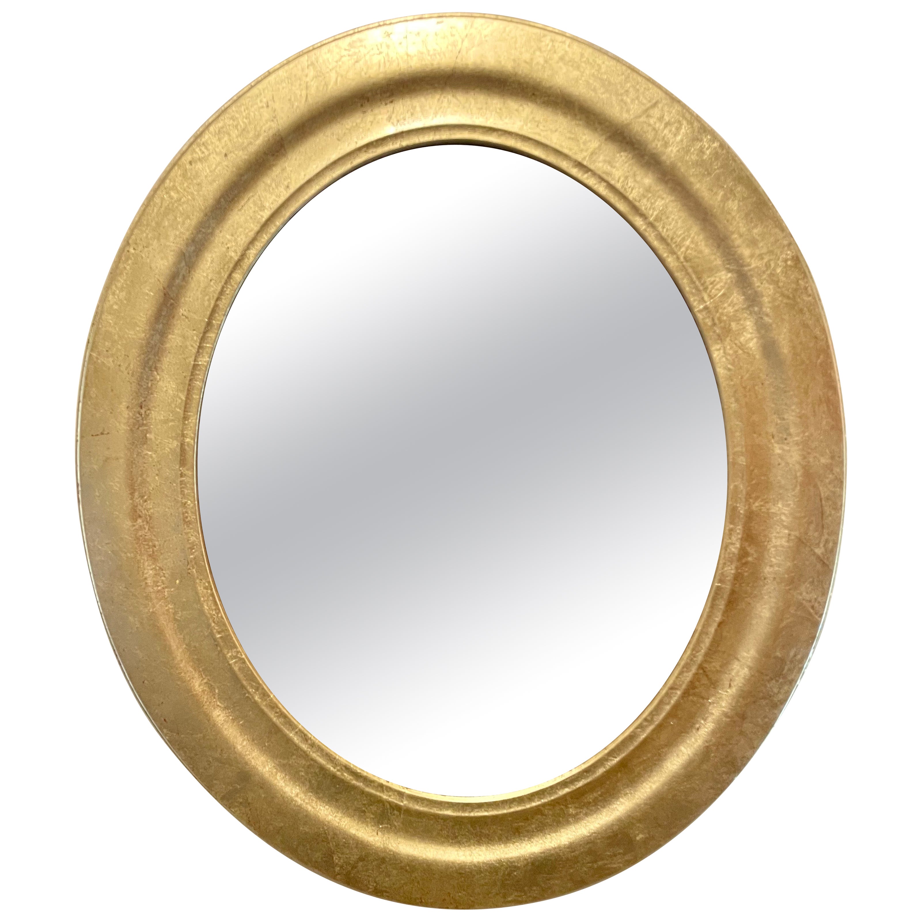 Oval Gilt Wood Mirror