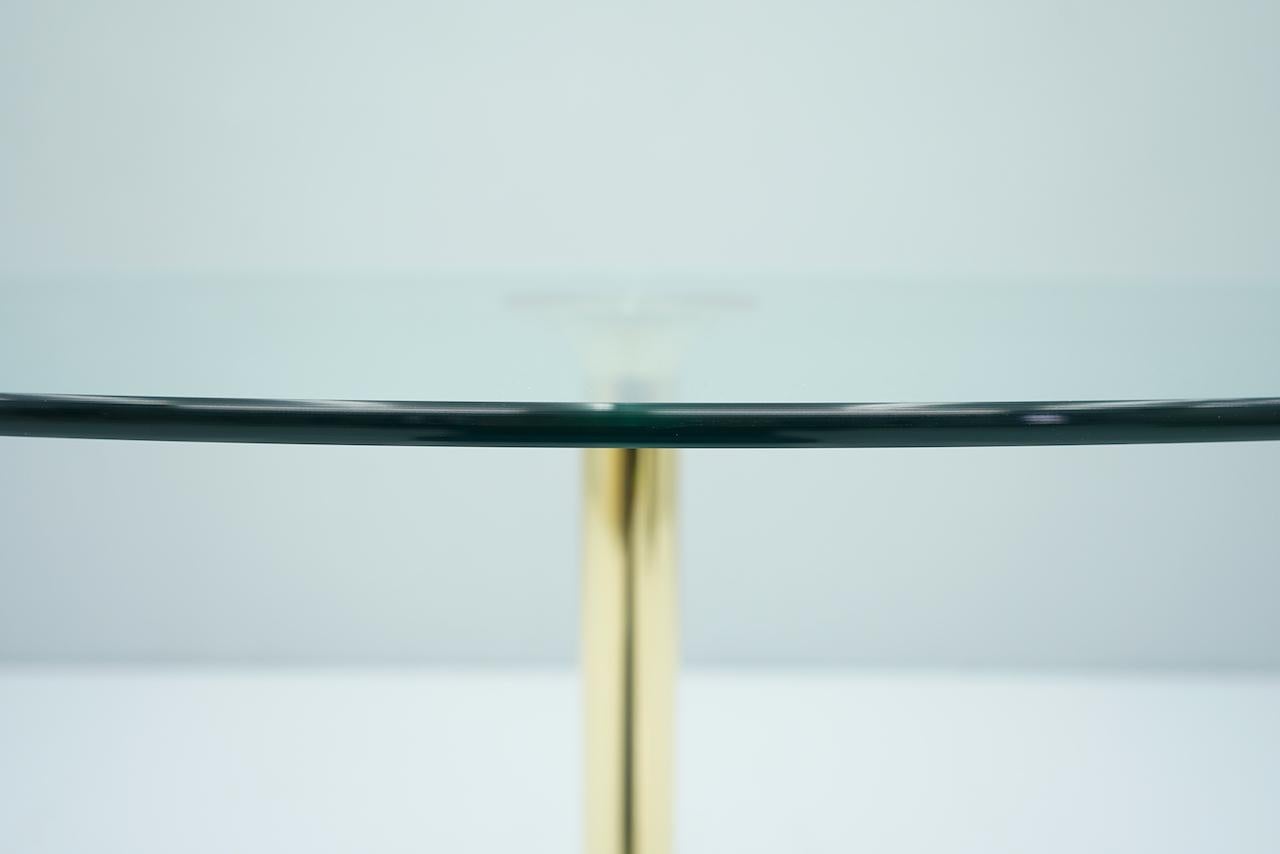 Late 20th Century Oval Glass and Brass Dining Table by Draenert, Germany, 1970s