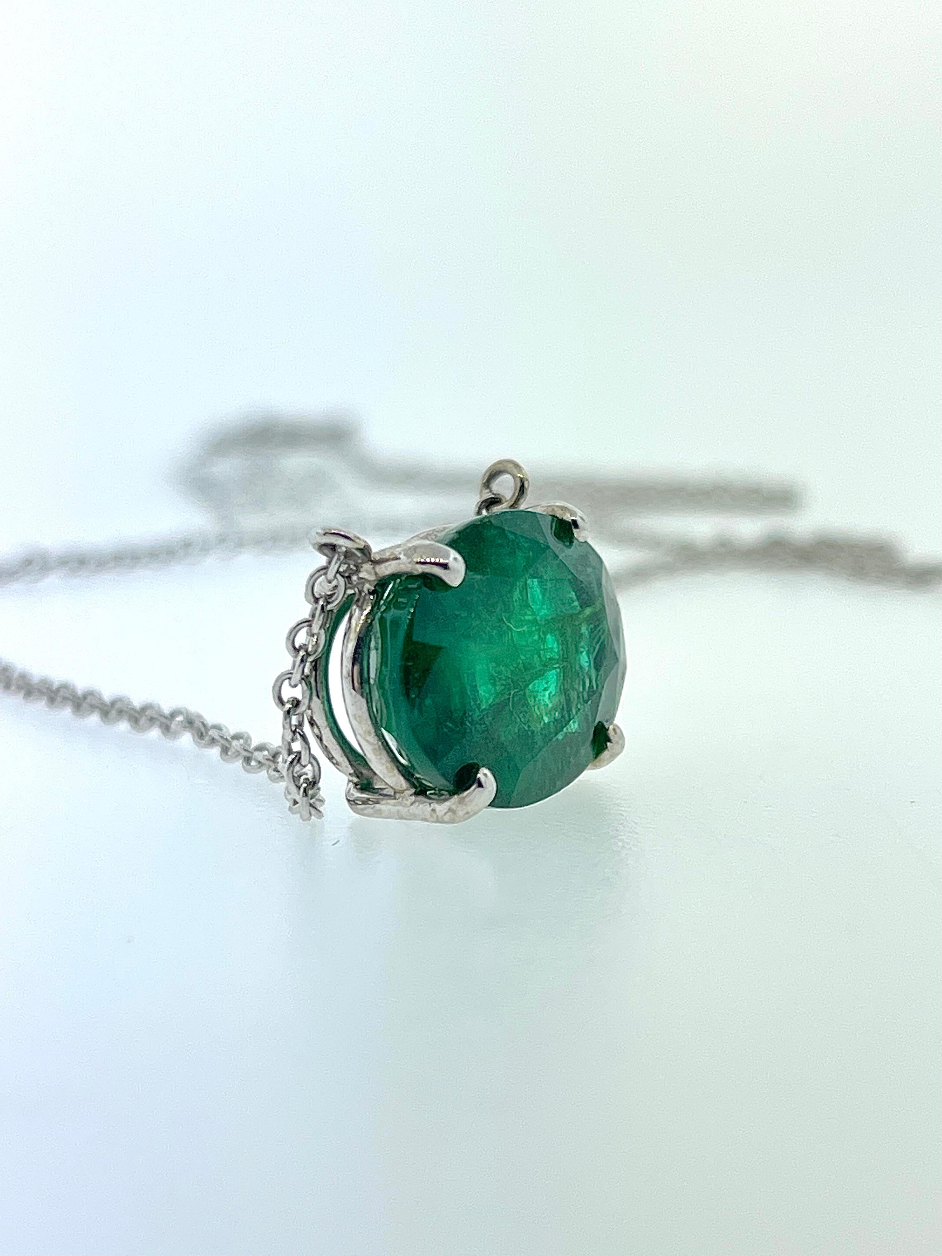 single emerald necklace