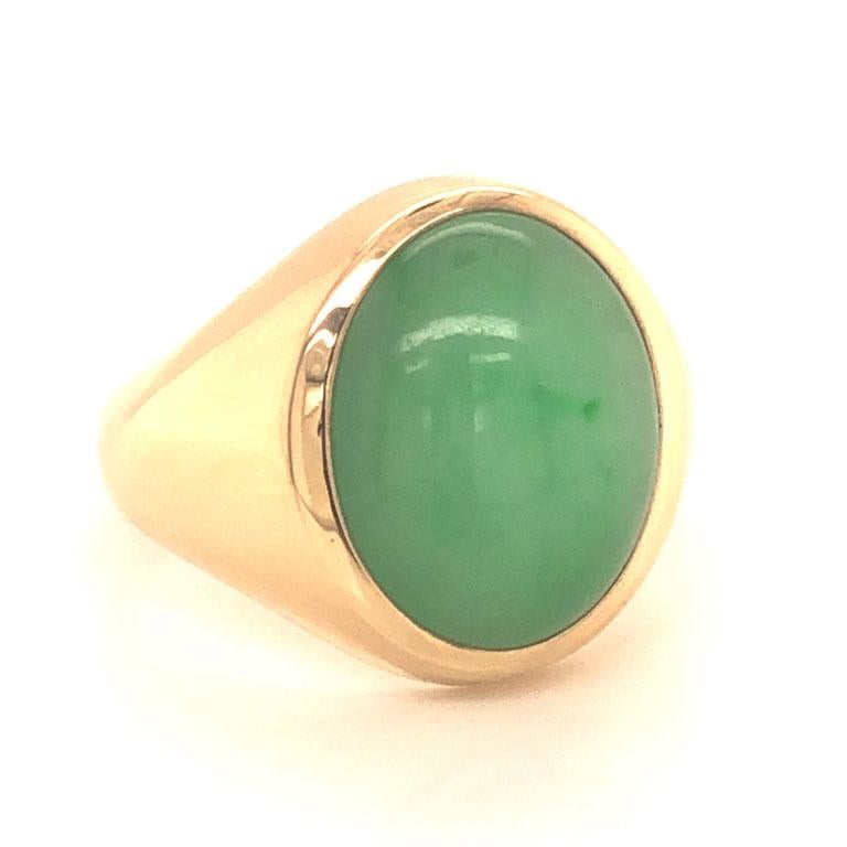 gold jade ring mens