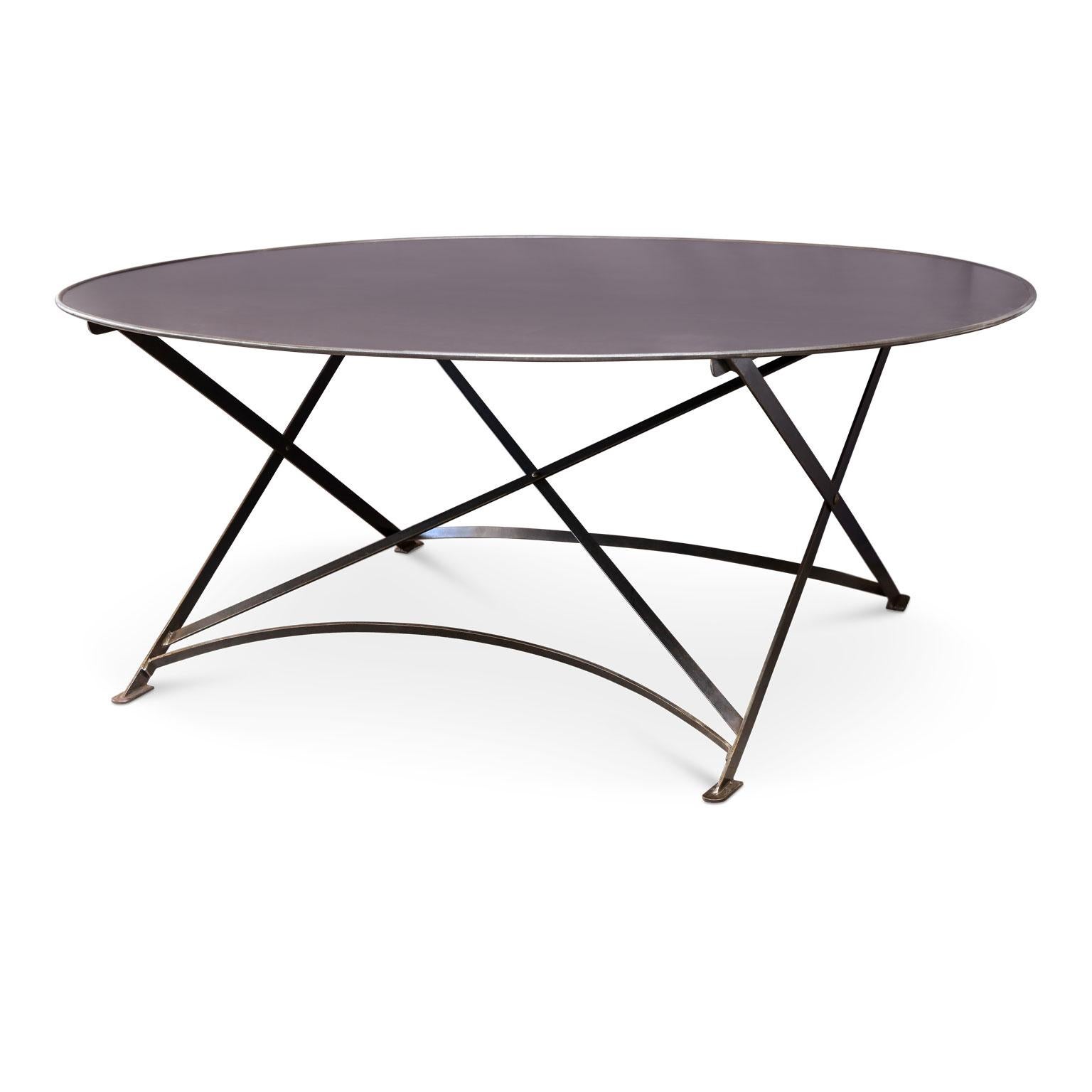 Oval Hand Forged Steel Table 1