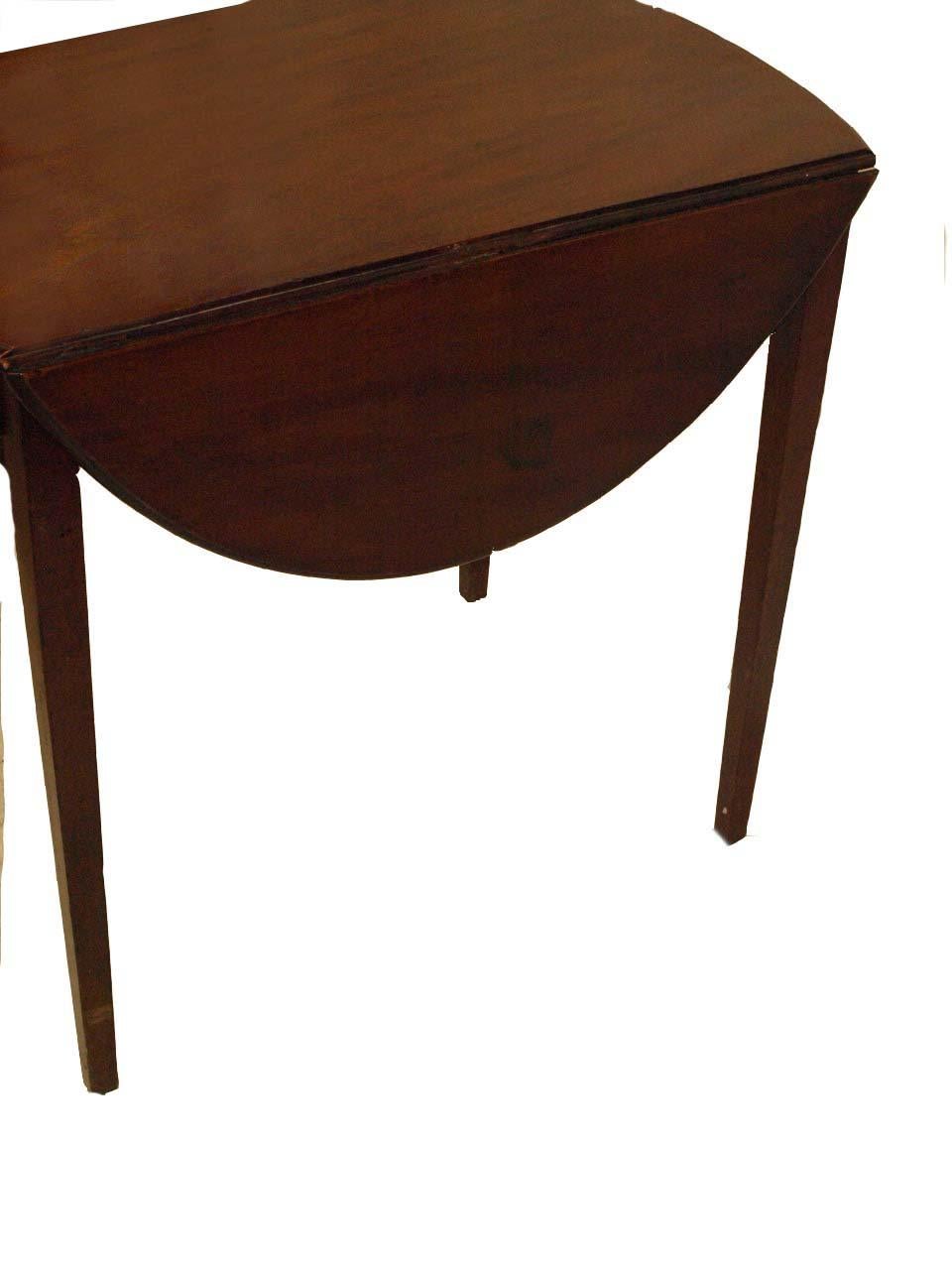 English Oval Hepplewhite Pembroke Table For Sale