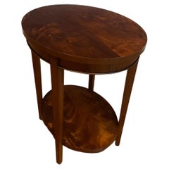 Oval Hepplewhite Style Mahogany Side Table