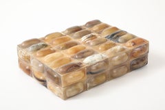 Oval Horn Tiled Keepsake Box