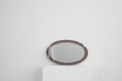 Specchio ovale italiano bicolore, Design: Antonio Lupi by Cristal Luxor, anni '60