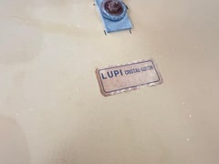 Ovaler italienischer Zweiton-Spiegel, Design: Antonio Lupi by Cristal Luxor 1960er Jahre