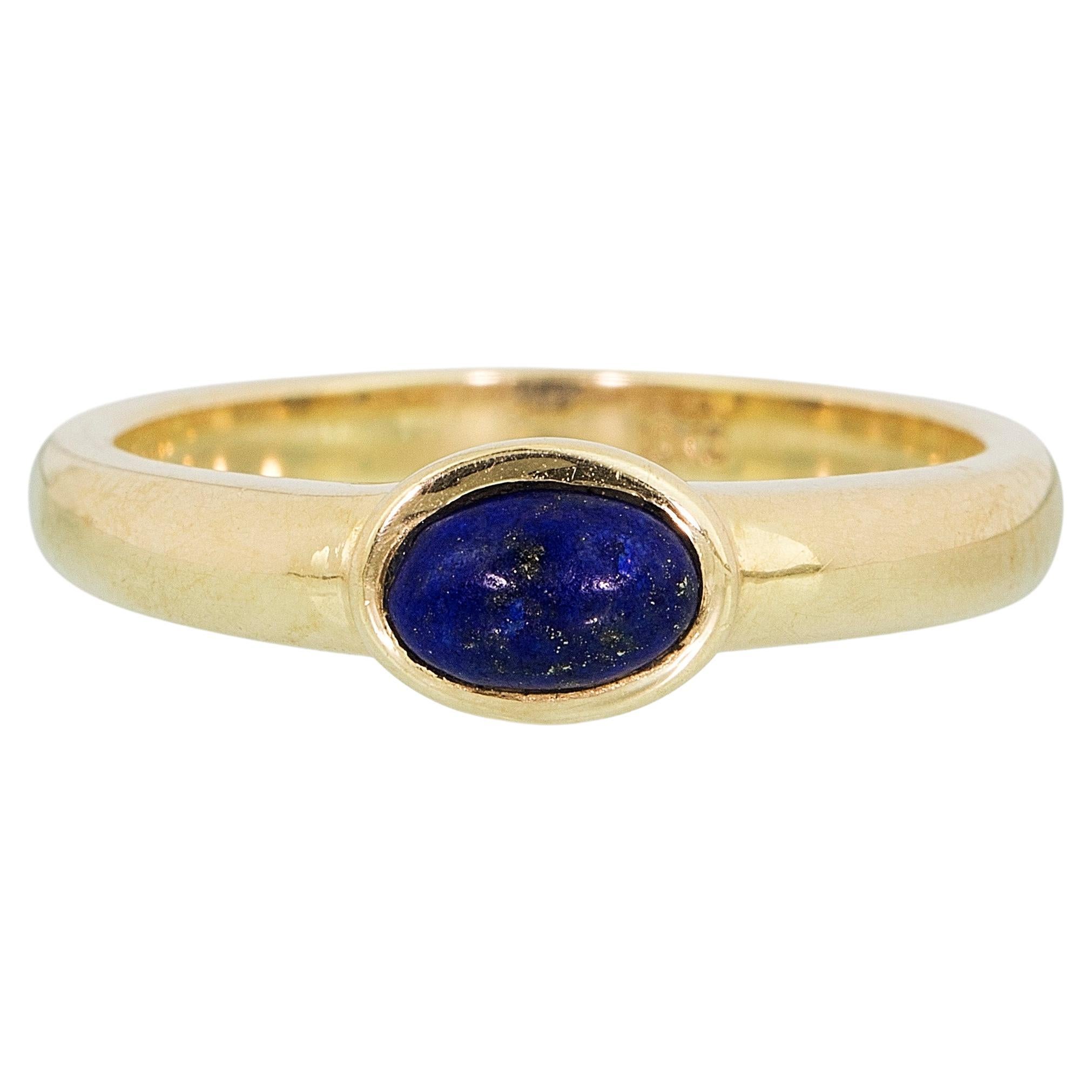 Oval Lapis Ring