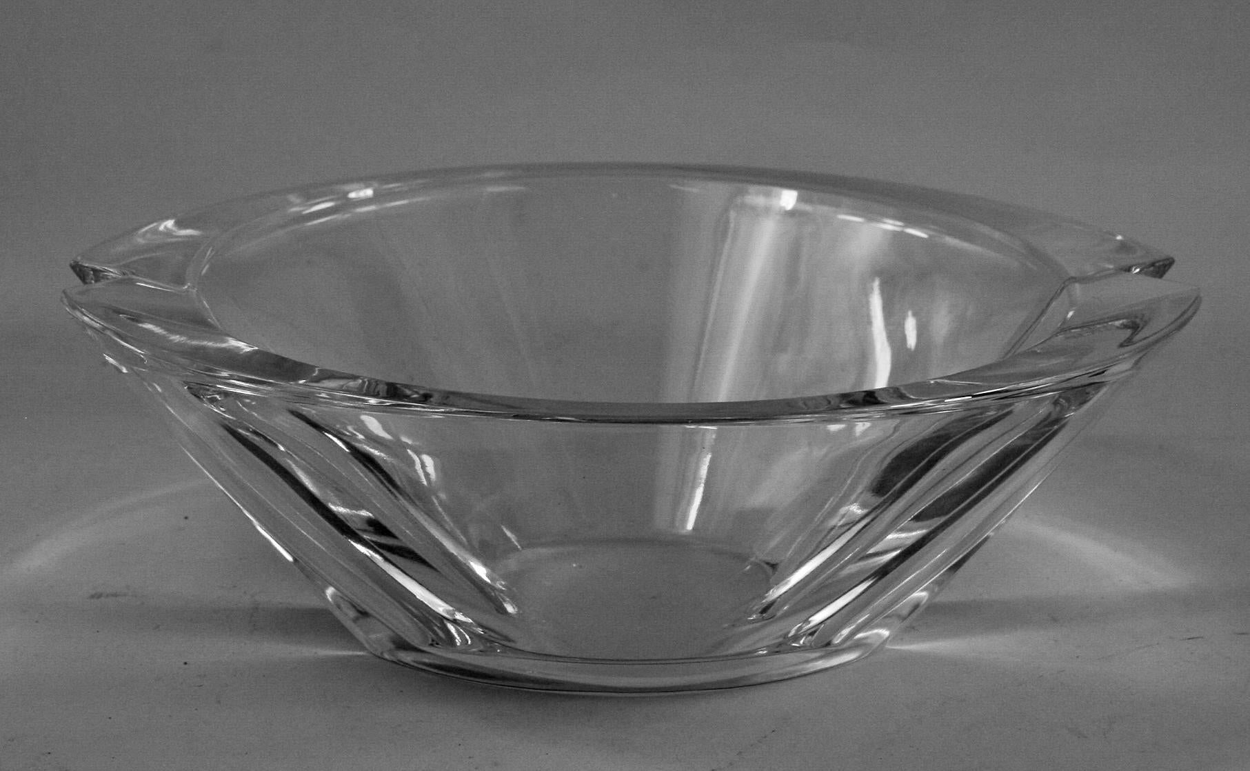 oval crystal bowl