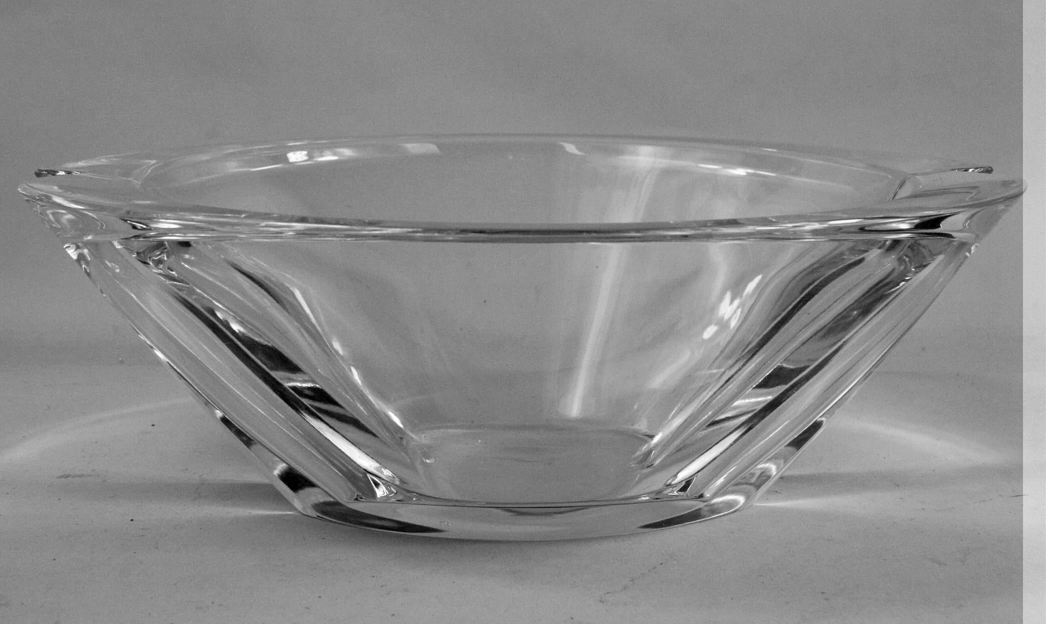 Oval Lead Crystal Bowl For Sale 1