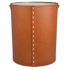 Cesto portabiancheria ovale in pelle ARPEA Standard