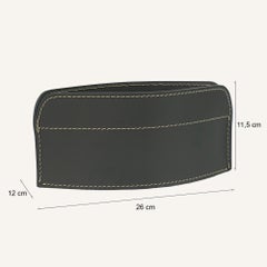 Oval Leather Valet Tray