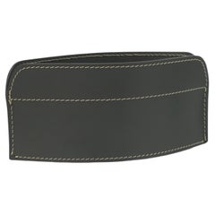 Oval Leather Valet Tray