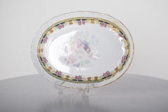 Oval Limoges Porcelain Serving Dish, Portugal