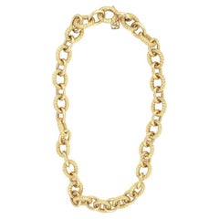 Oval Link 18K Yellow Gold Necklace by David Yurman