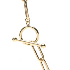 Oval Link Chain Necklace, 14k Yellow Gold, Length 20 In, Toggle Clasp