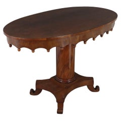 Antique Oval Mahogany Side Table circa 1850