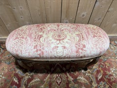 Oval Louis XV style piano bench