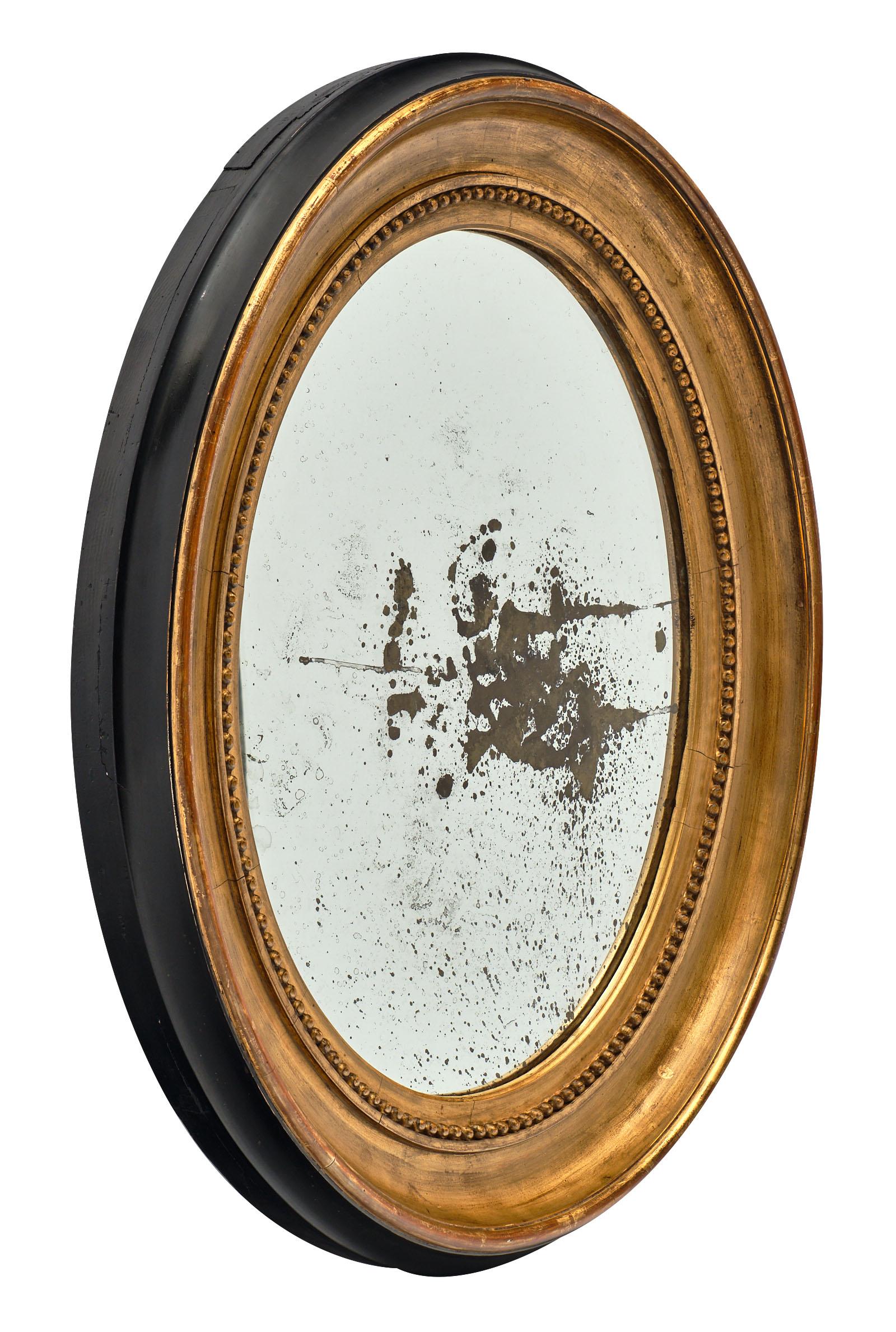 Late 18th Century Oval Louis XVI Period French Mirror