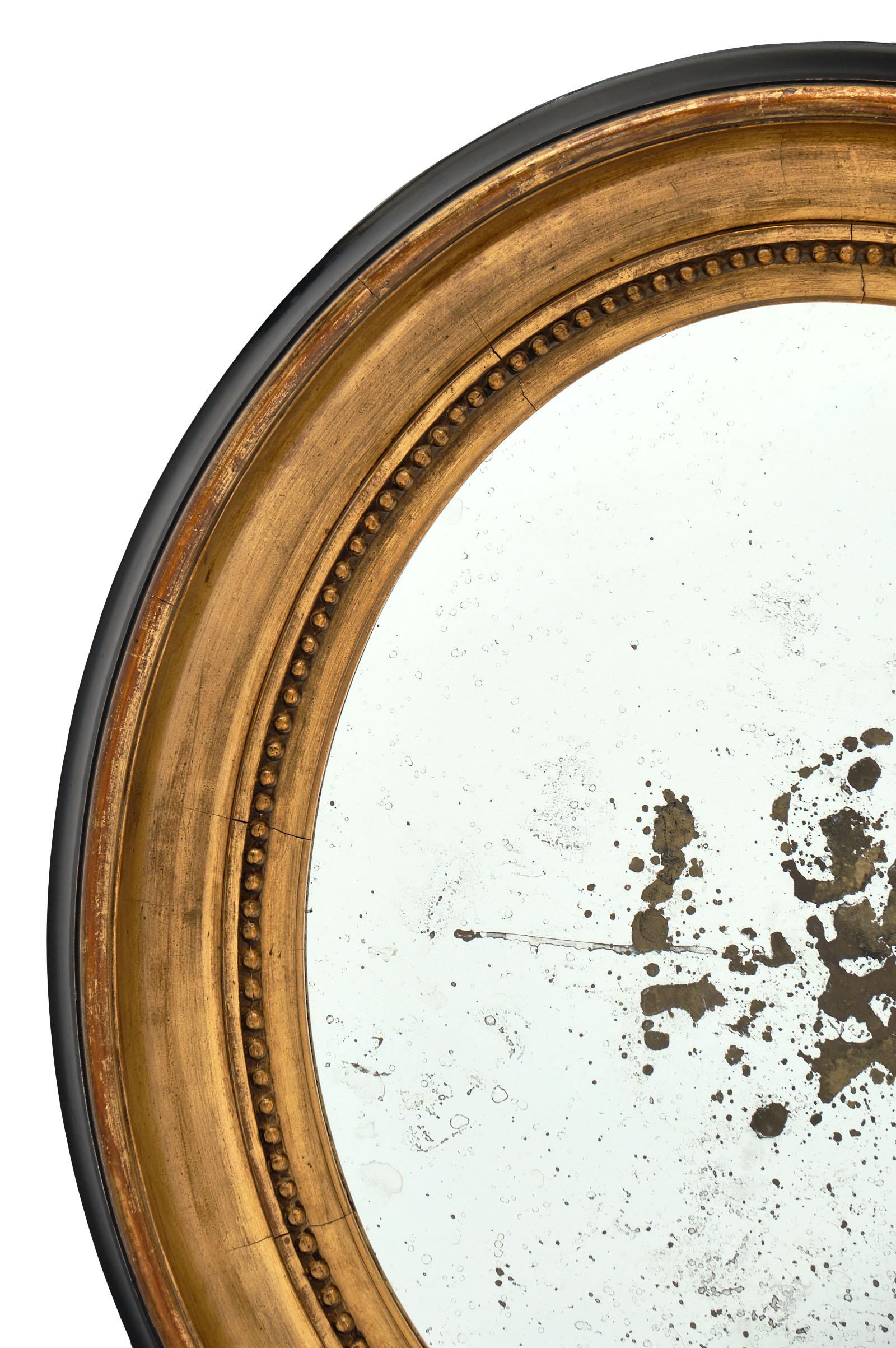 Oval Louis XVI Period French Mirror 1