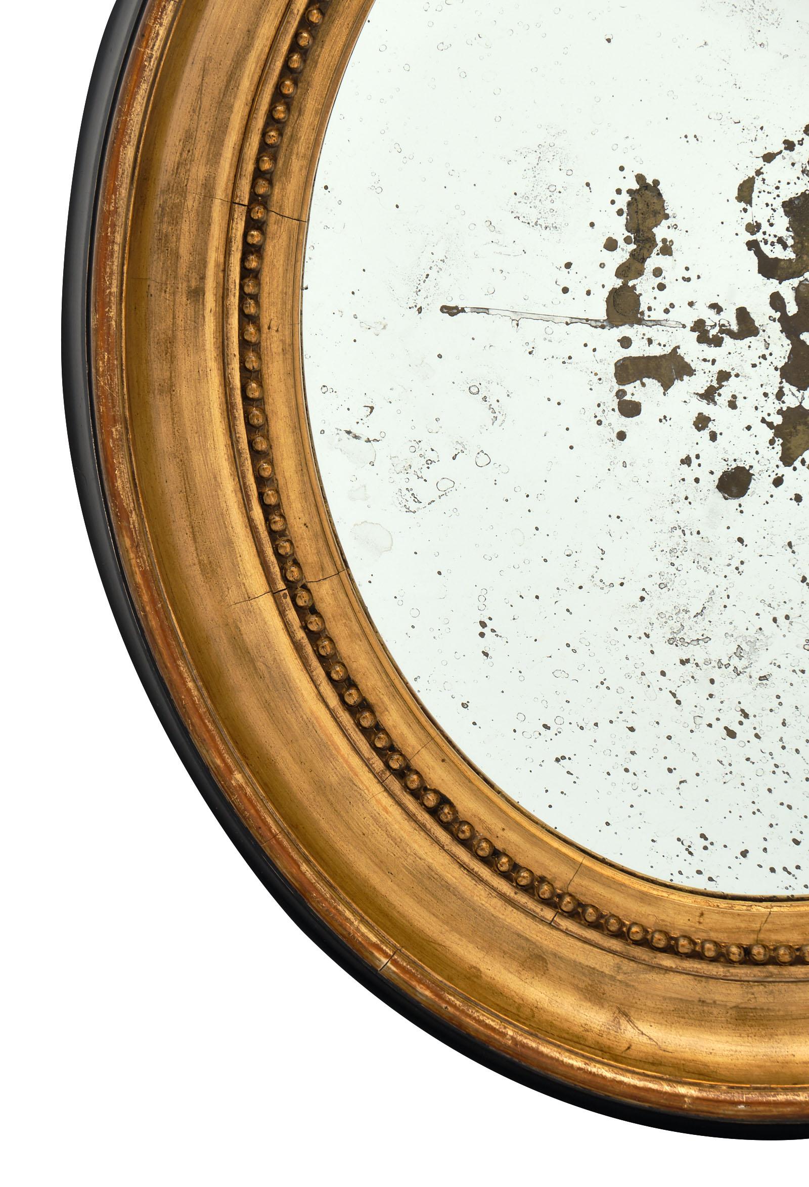 Oval Louis XVI Period French Mirror 4