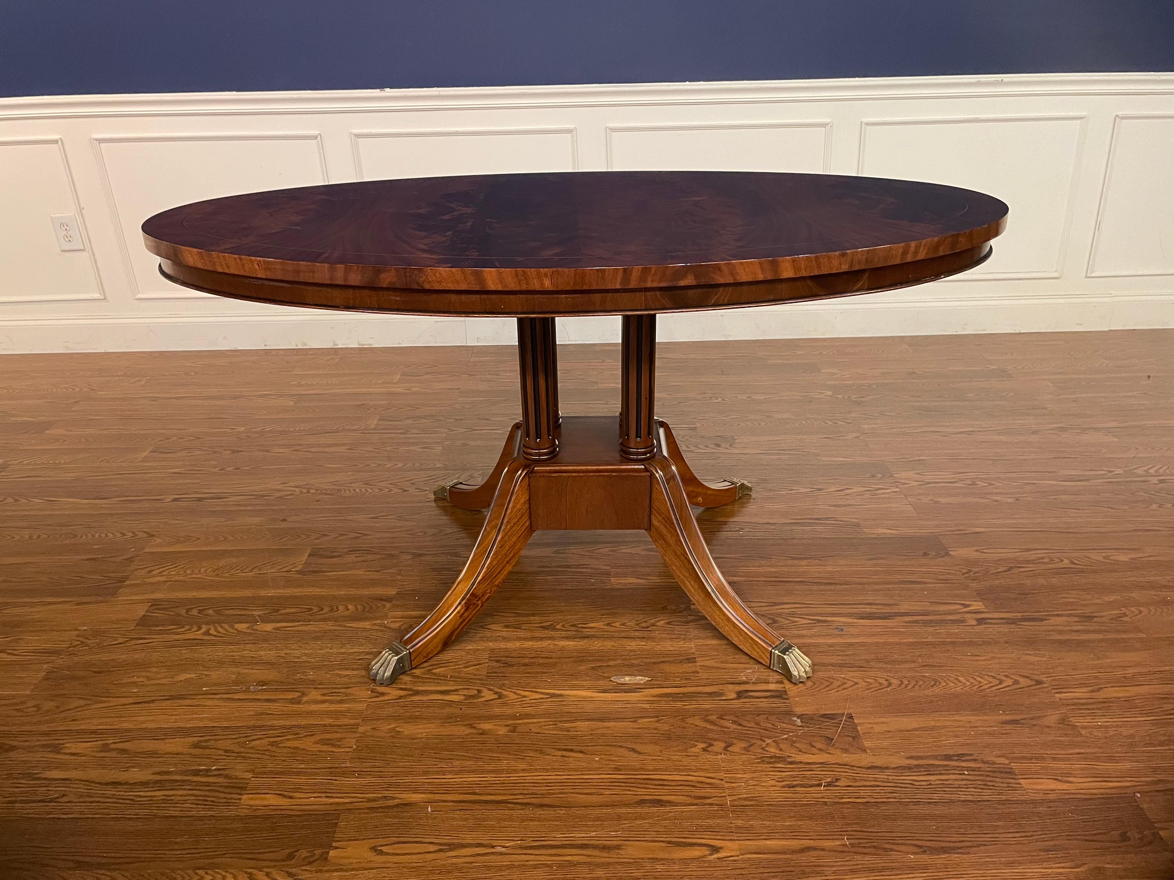 Georgian Oval Mahogany Breakfast/Dining Table by Leighton Hall  Made-To-Order For Sale