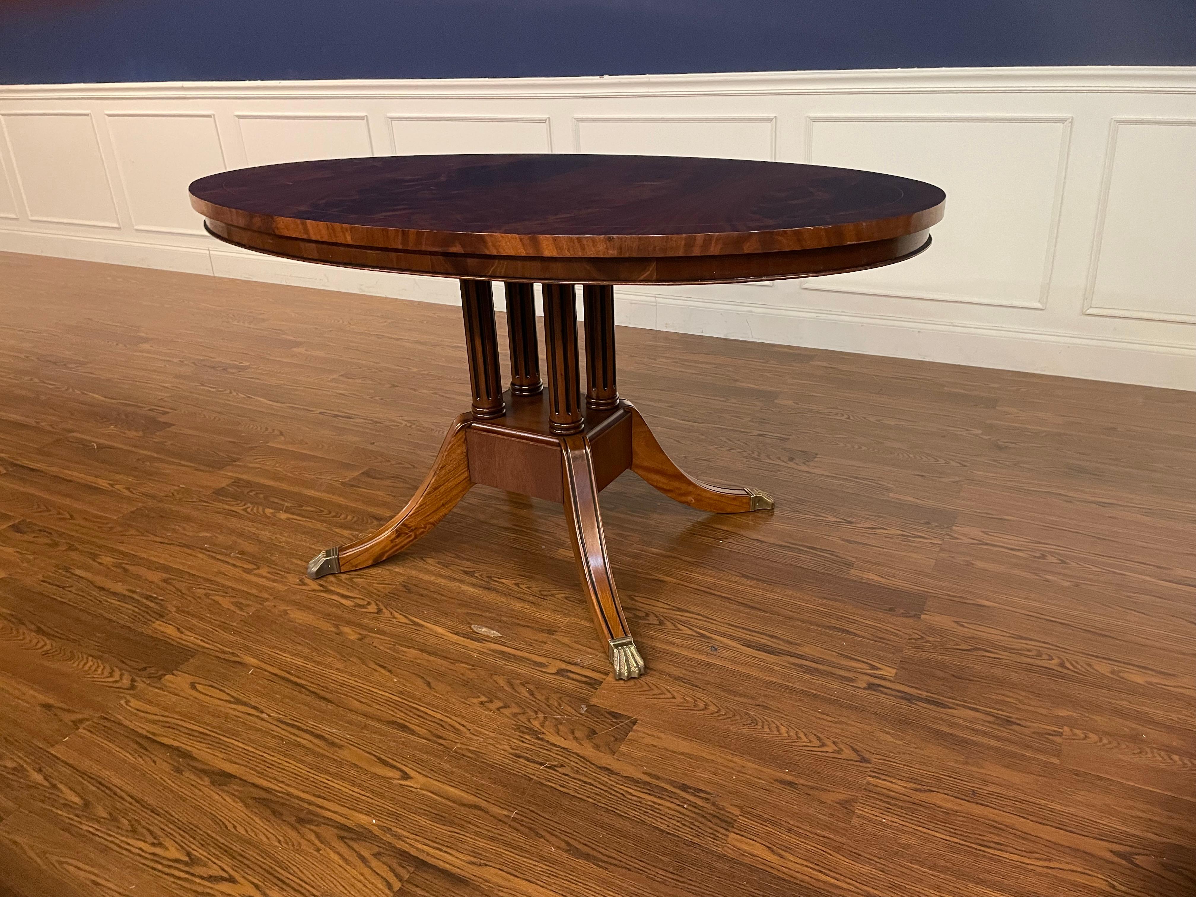 American Oval Mahogany Breakfast/Dining Table by Leighton Hall  Made-To-Order For Sale