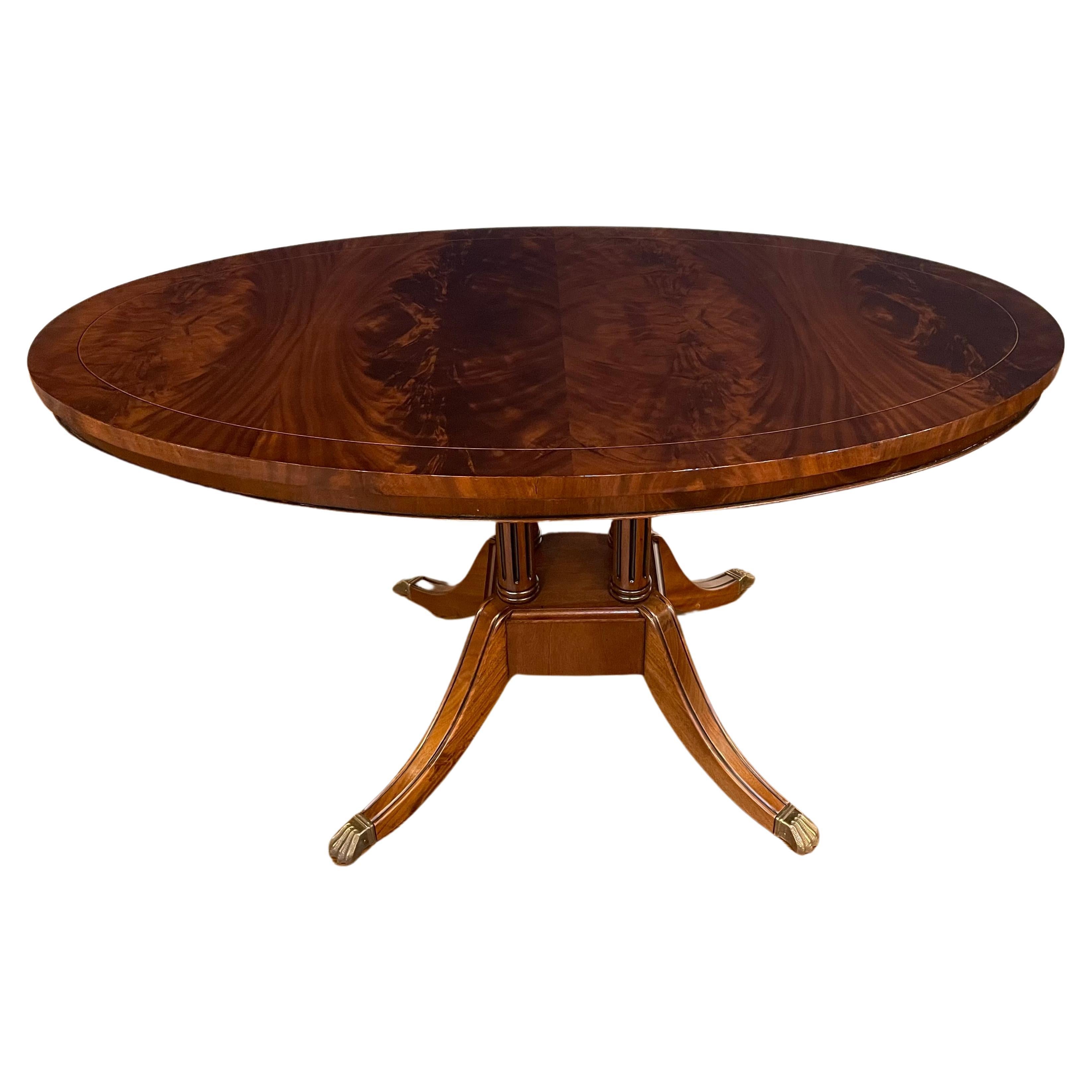 Oval Mahogany Breakfast/Dining Table by Leighton Hall  Made-To-Order