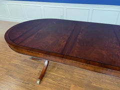 Oval Mahogany Double Pedestal Dining Table by Leighton Hall Made-To-Order