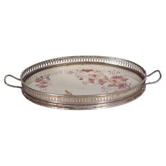Maiolica ovale con griglia in ceramica smaltata