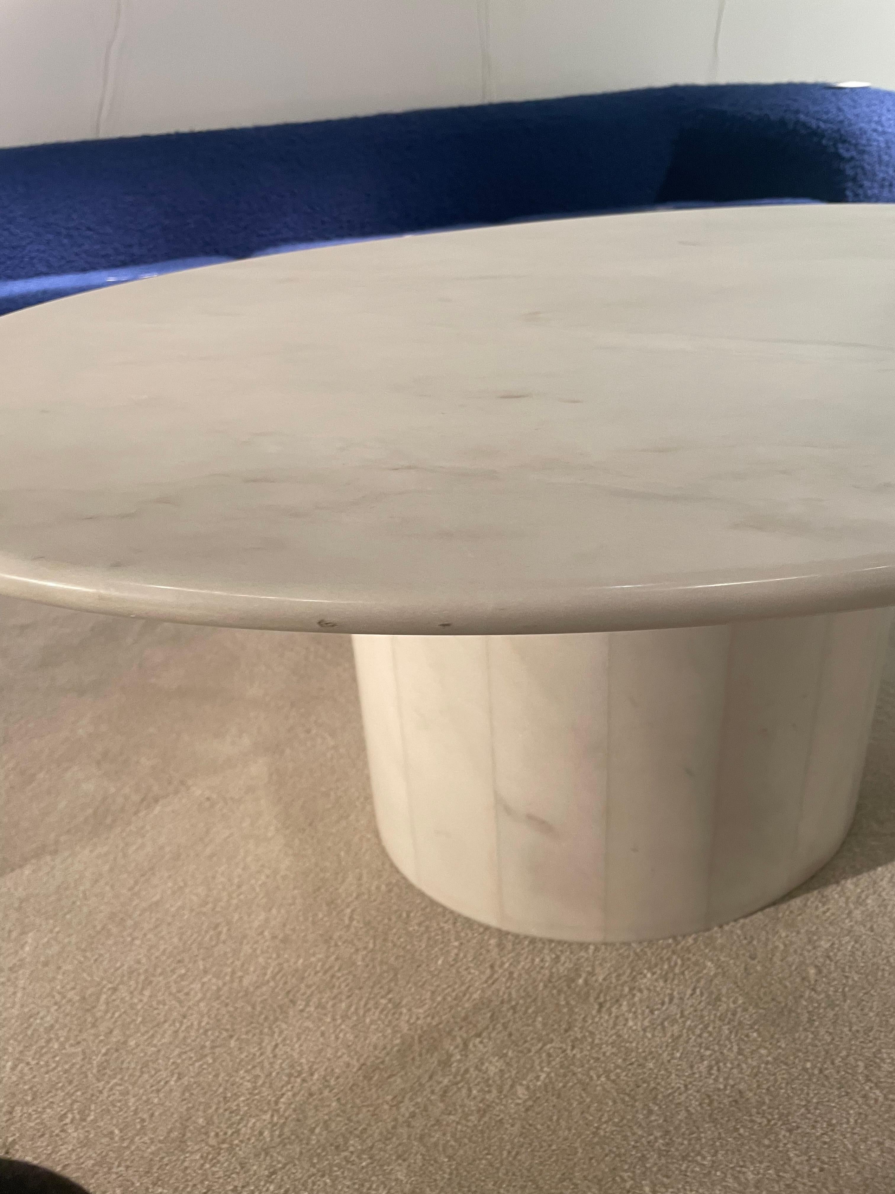 Oval Marble Coffee Table For Sale 5