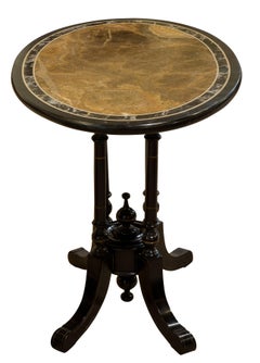 Oval Marble & Slate Topped Table