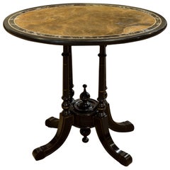 Oval Marble & Slate Topped Table