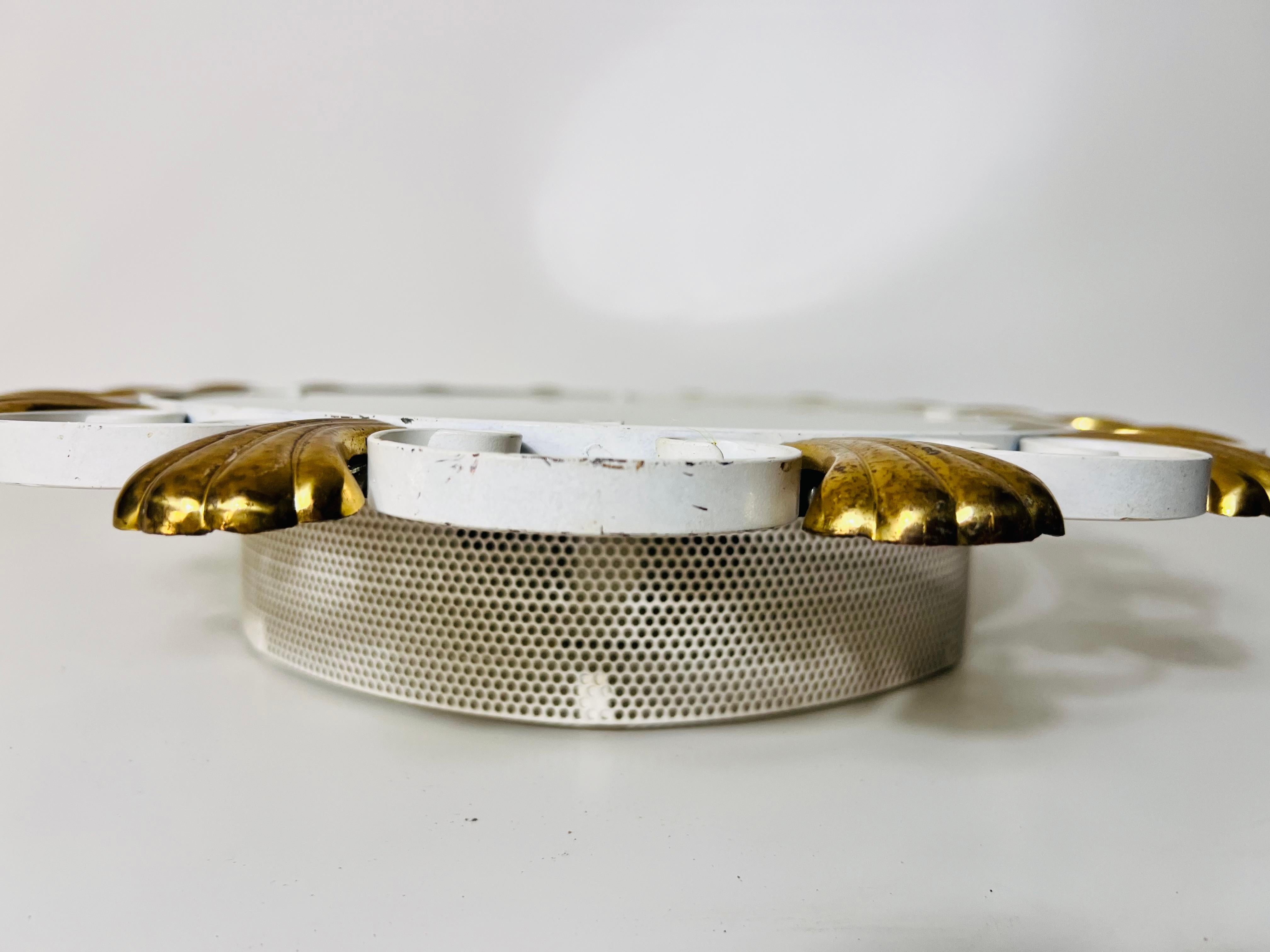 Oval Midcentury Metal Illuminated Mirror by Hillebrand, Germany, 1950s For Sale 2
