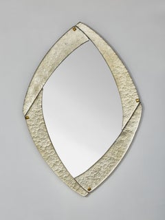 Espejo ovalado de Murano por Studio Glustin