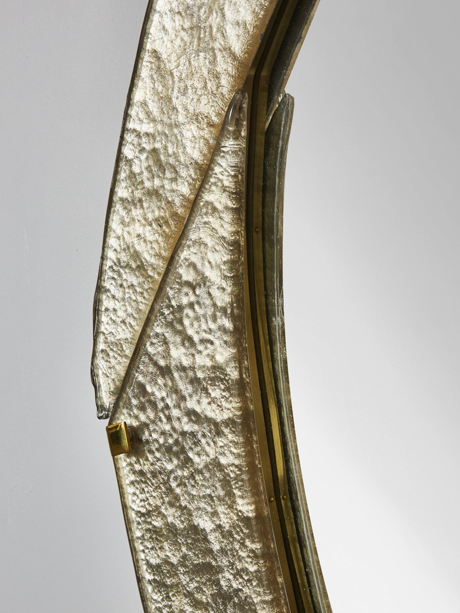 Miroir ovale en verre de Murano par Studio Glustin Neuf - En vente à Saint-Ouen (PARIS), FR