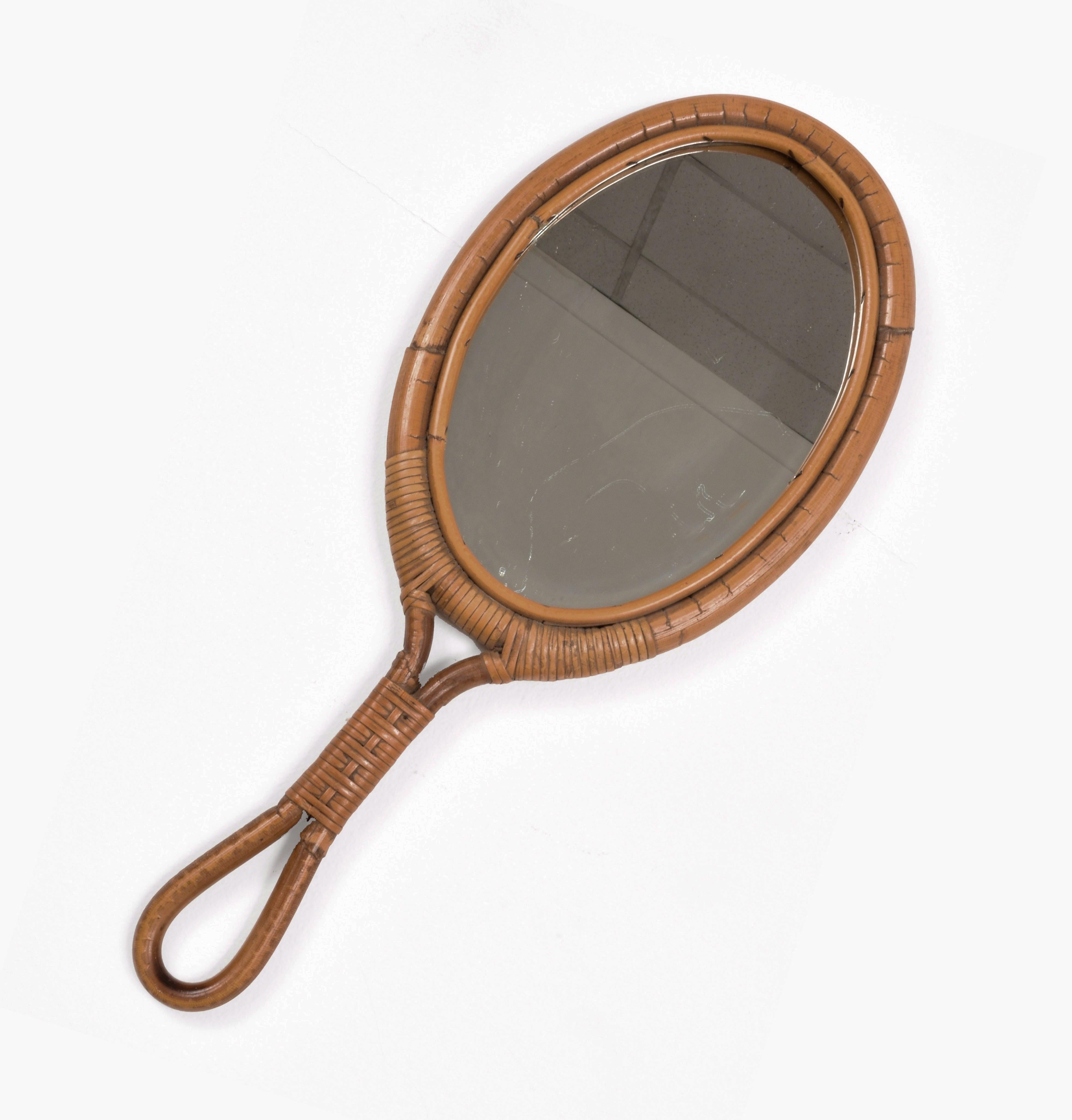 oval hand mirror