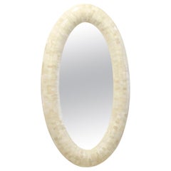 Oval Mirror with Bone Inlay, Callison Mirror