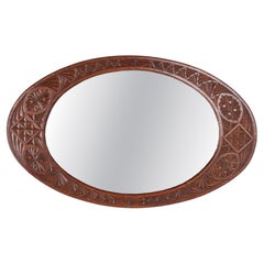 Oval Mirror with Carved Frame 1890s