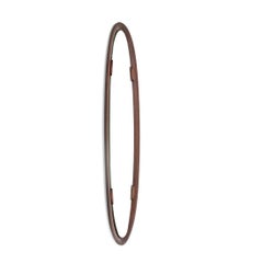 Oval Mirror with Curved Plywood Frame, 1960s