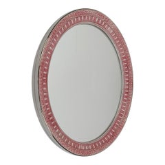 Specchio ovale con decorazione Regency nello stile di P. Fornasetti, Italia anni '50