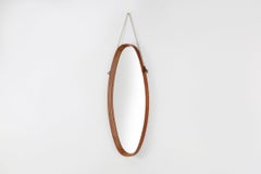 Oval Mirror with Teak Frame 1970's