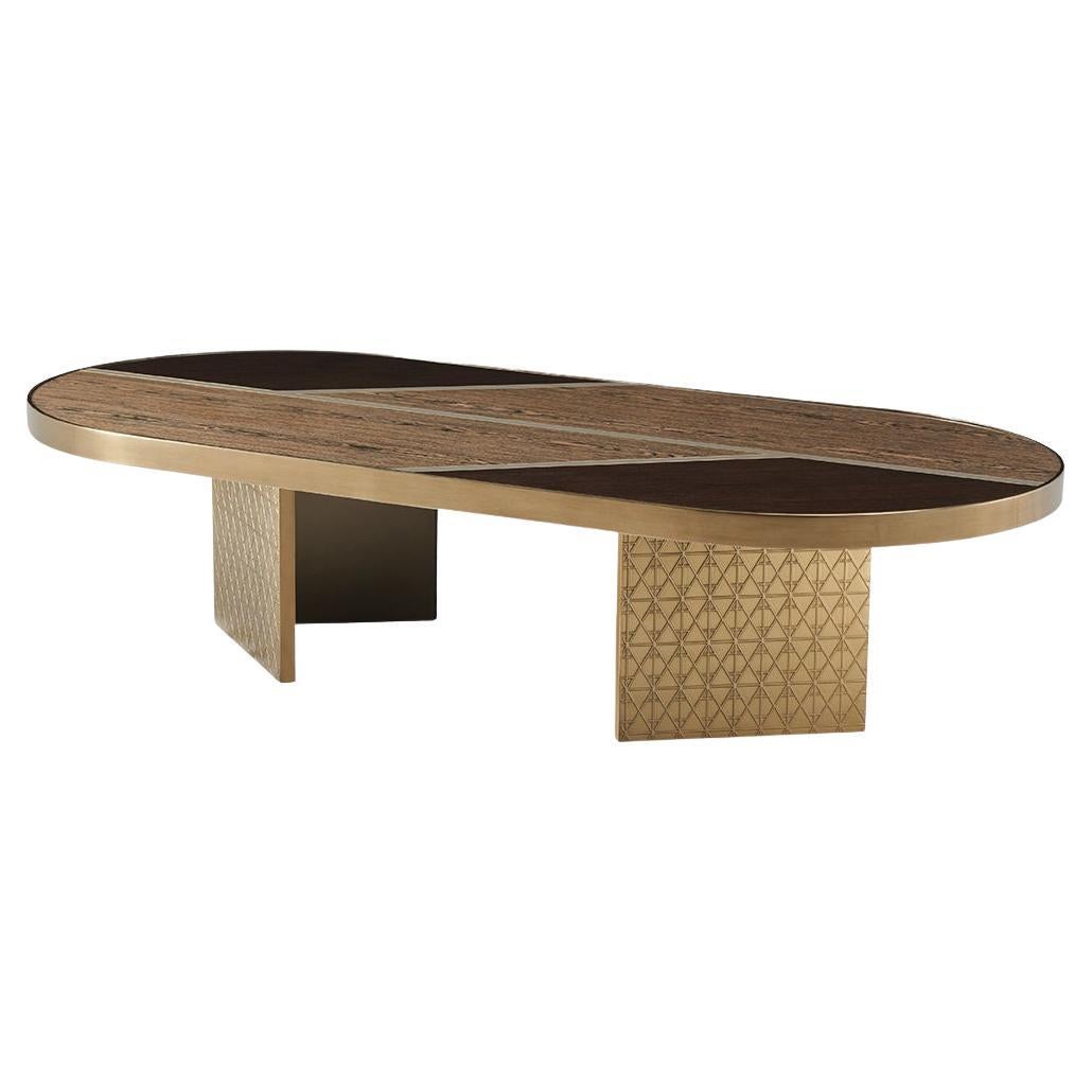 Oval Mod Cocktail Table For Sale