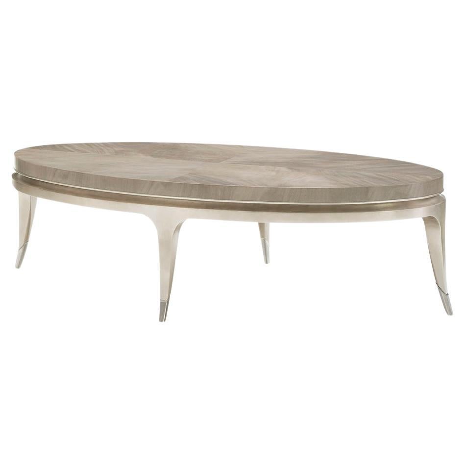 Oval Modern Coffee Table For Sale
