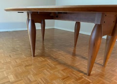 Table de salle à manger ovale moderne, Affusoalato, d'Adolfo Natalini pour Driade