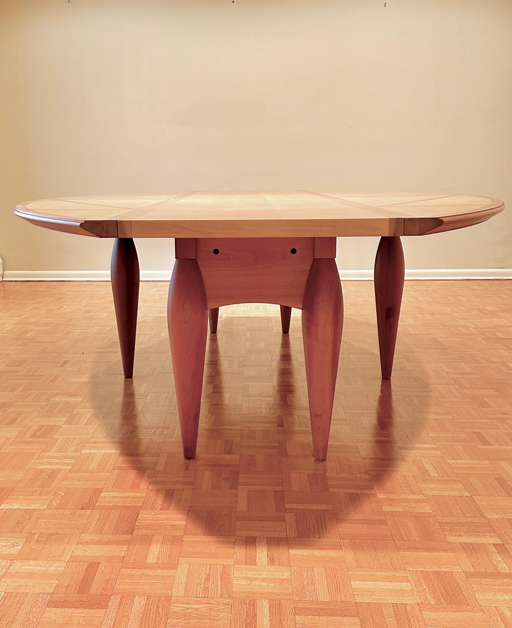Moderne Table de salle à manger ovale moderne, Affusoalato, d'Adolfo Natalini pour Driade en vente