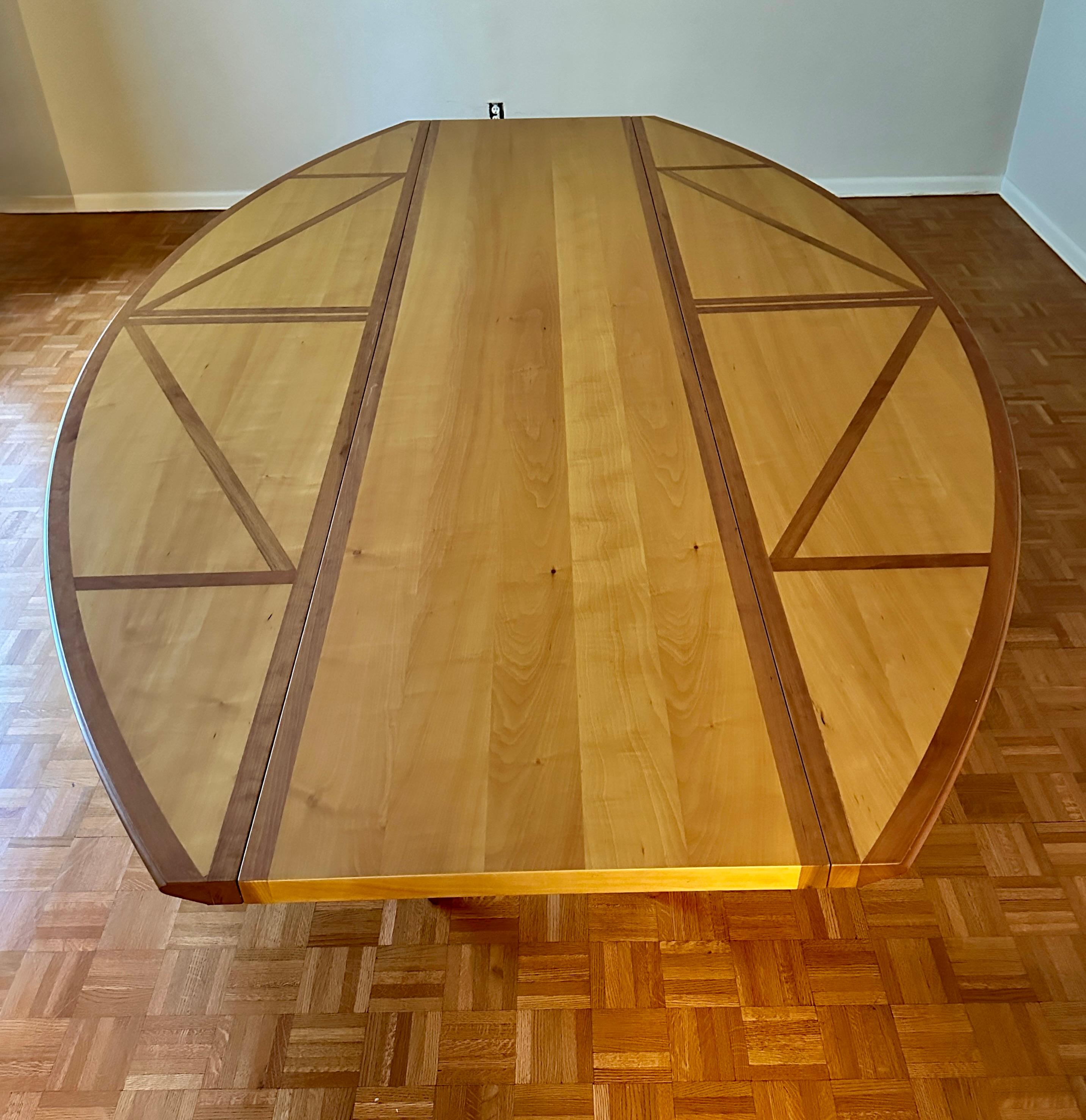 italien Table de salle à manger ovale moderne, Affusoalato, d'Adolfo Natalini pour Driade en vente