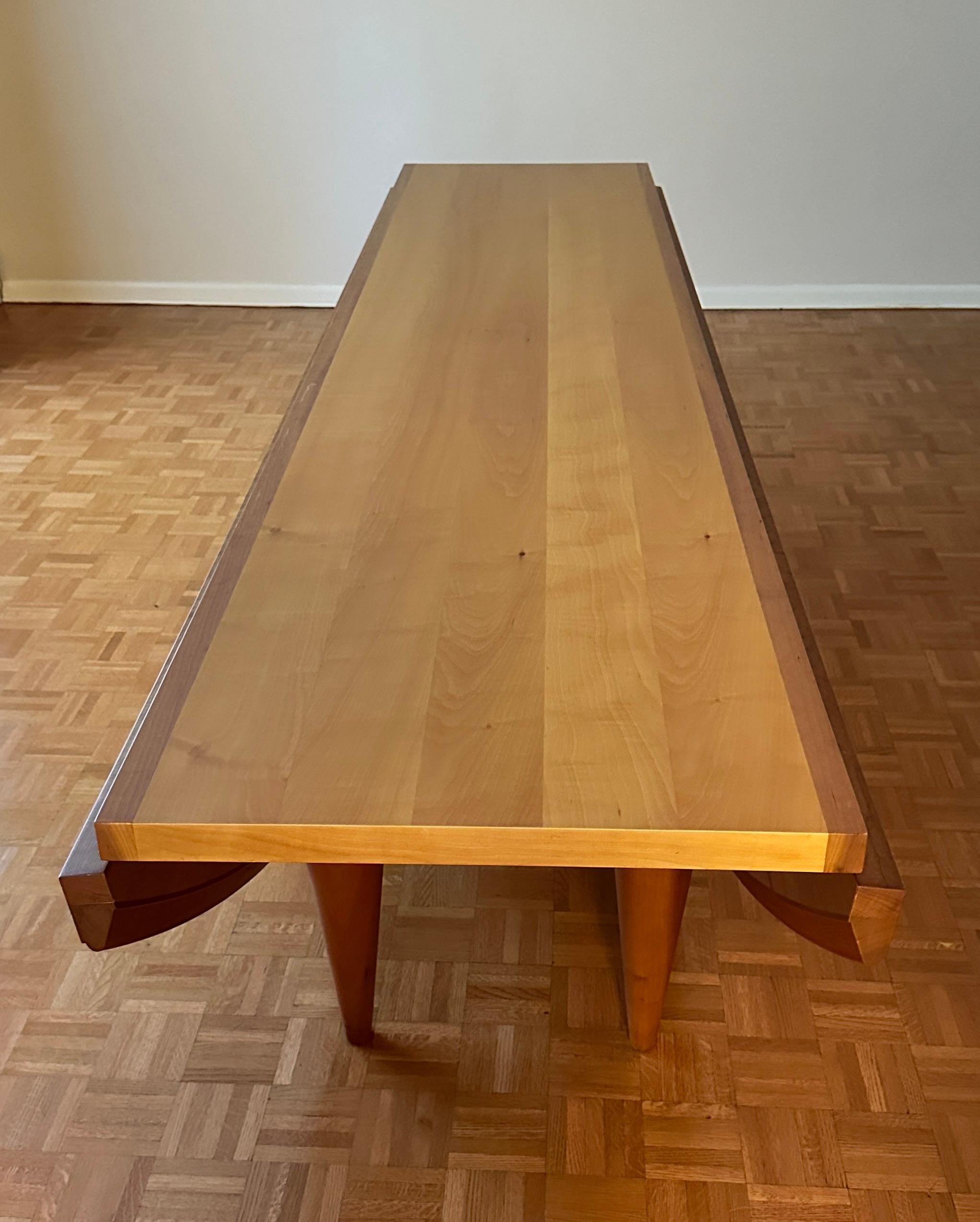 Table de salle à manger ovale moderne, Affusoalato, d'Adolfo Natalini pour Driade en vente 1
